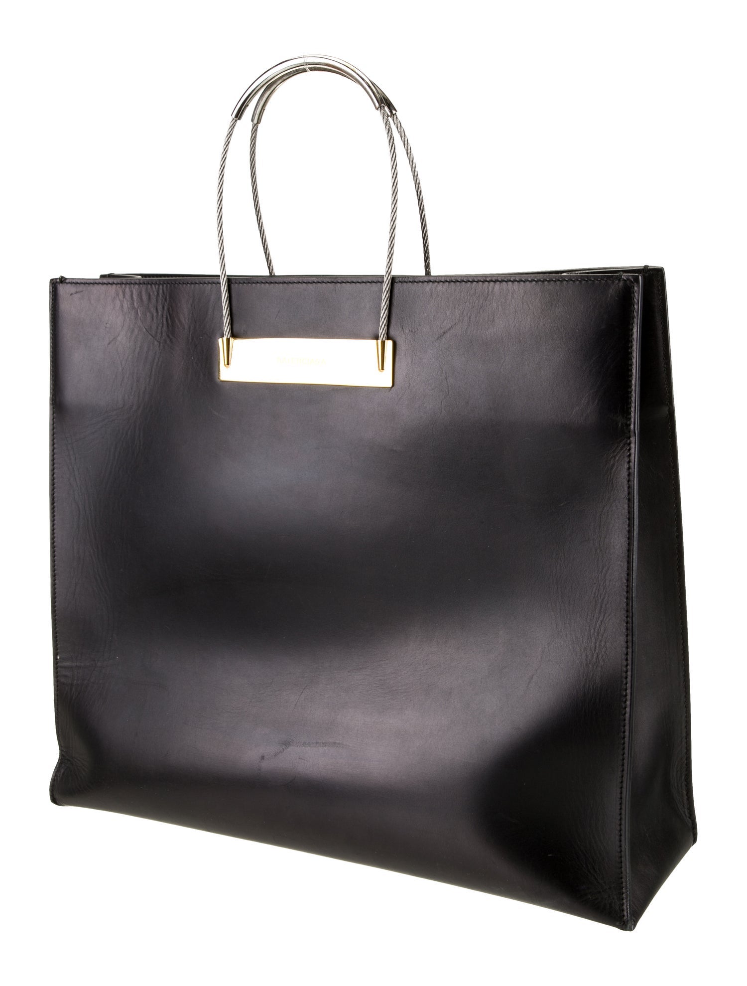 Balenciaga Leather Top Handle Bag Medium